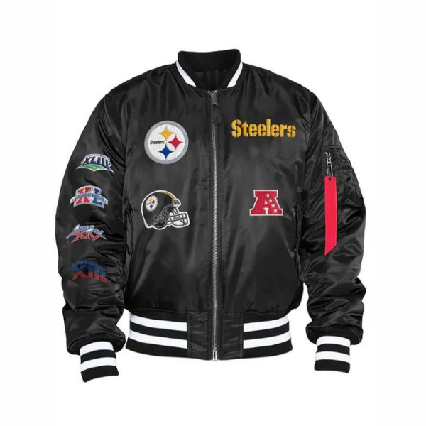 Super Bowl Steelers Satin Jacket