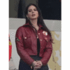 Cropped Red Jacket Lana Del Rey