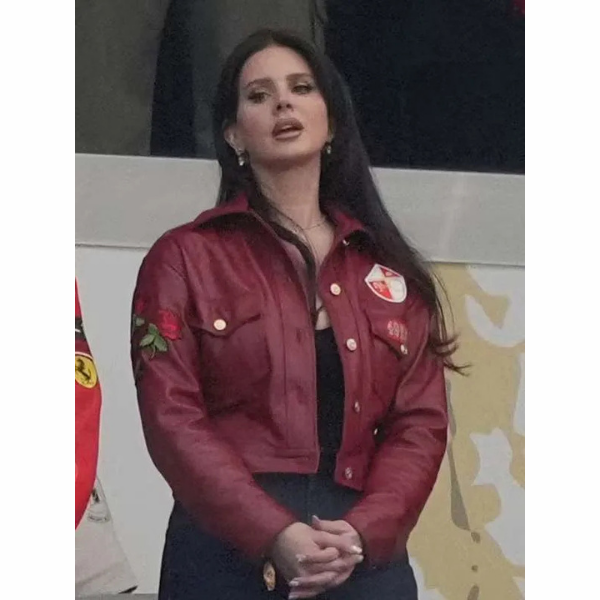 Cropped Red Jacket Lana Del Rey