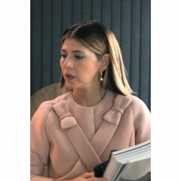 Marisa Tomei Pink Bow Jacket