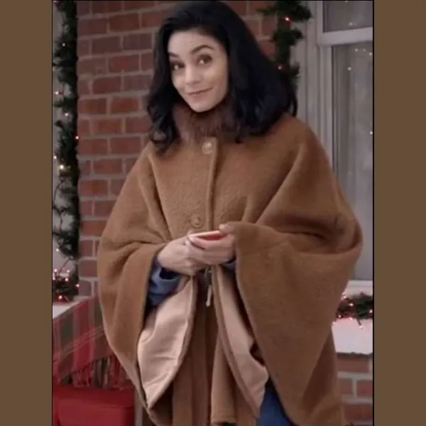 Vanessa Hudgens Brown Wool Coat