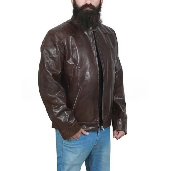 Venom Brown Leather Jacket