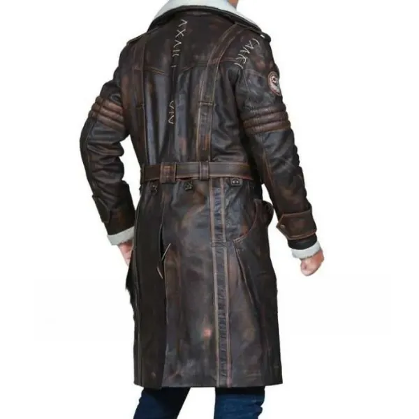 Fallout 4 Brown Leather Battlecoat Elder Maxson Coat