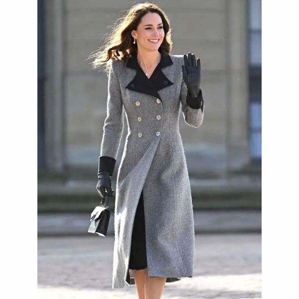 Duchess Of Cambridge Grey Trench Coat