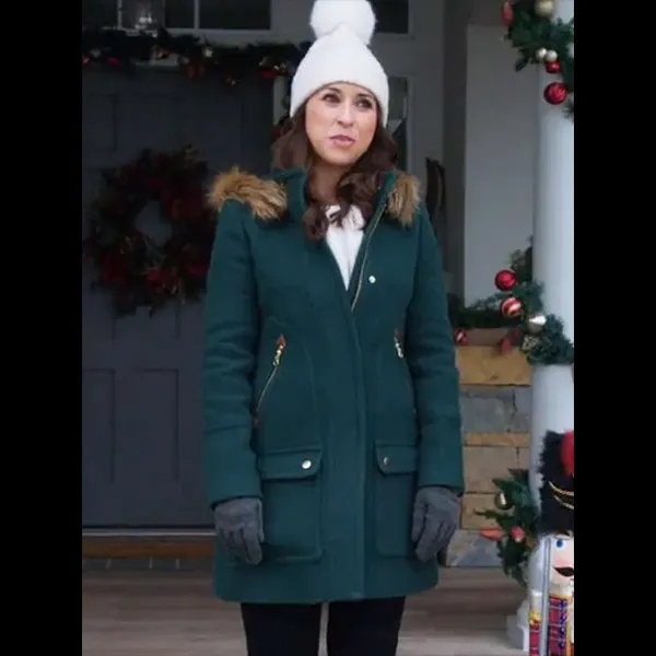 Haul Out The Holly Lit Up Green Hooded Coat