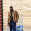 LeBron James Hustle Brown Jacket