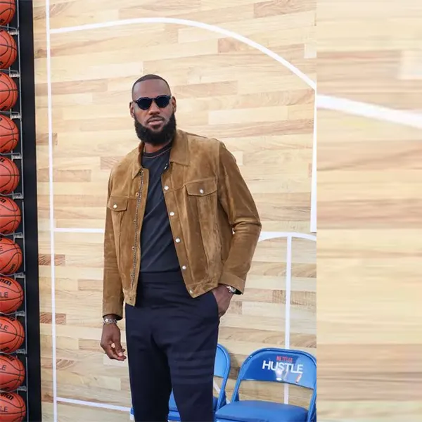 LeBron James Hustle Brown Jacket