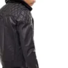 Get Mens Biker Leather Jacket With Fur Collar