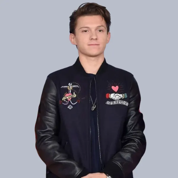 NYC Photocall Fashion Tom Holland Jacket