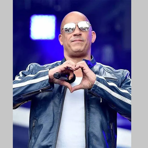 Vin Diesel The Road To F9 Concert Miami leater Jacket