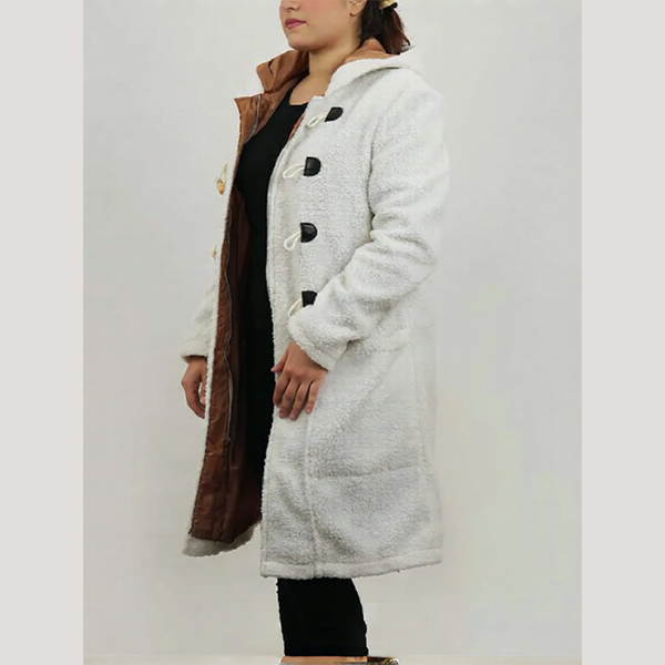 Jodie Sweetin A Cozy Christmas Inn Shearling Coat4