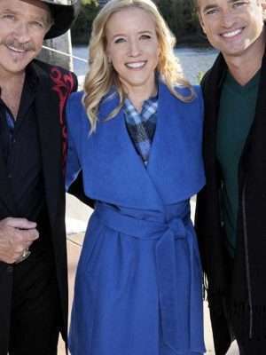 Jessy Schram Christmas Wool Coat