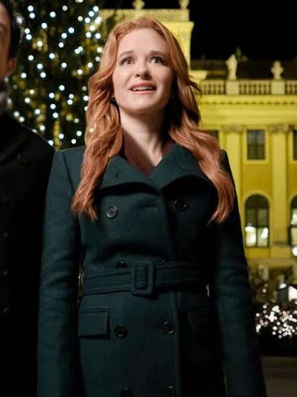 Sarah Drew Christmas Vienna Green Coat