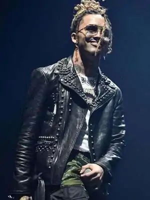 Lil Pump Studded Black Jacket