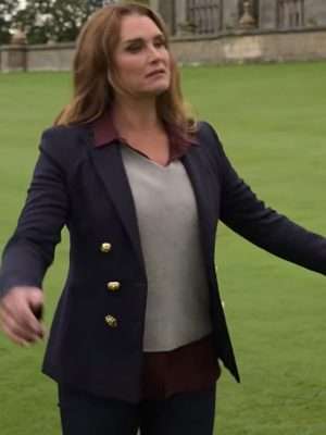 Sophie Brown Blue Blazer Jacket