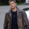 Dean Winchester Brown Leather Trench Coat