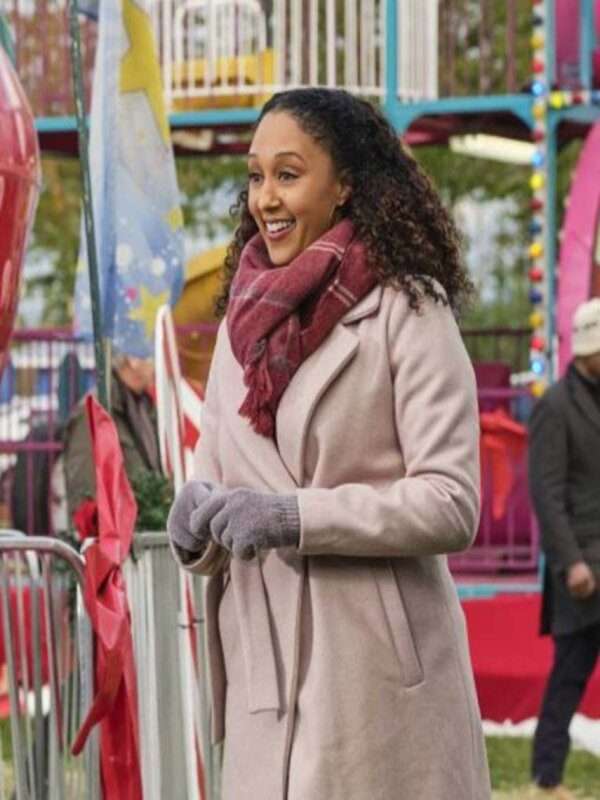 Tamera Mowry Christmas Wool Coat