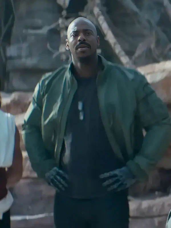 Mehcad Brooks Green Leather Jacket