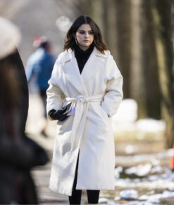 Mabel Mora White Wool Trench Coat