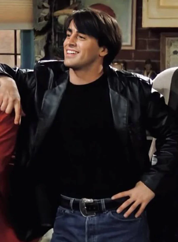 Joey Tribbiani Black Leather Jacket