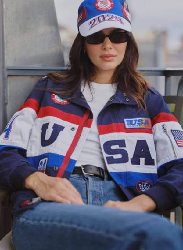 Kendall Jenner USA Olympics Jacket