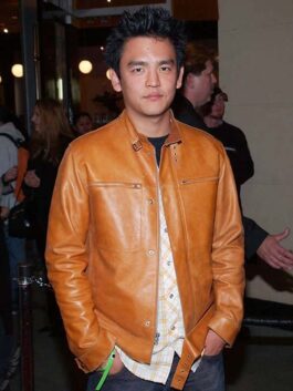 John Cho Black Leather Jacket