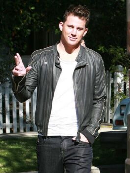 Channing Tatum Black Leather Jacket
