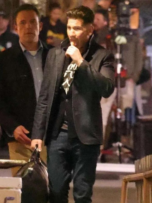 Jon Bernthal Black Wool Jacket