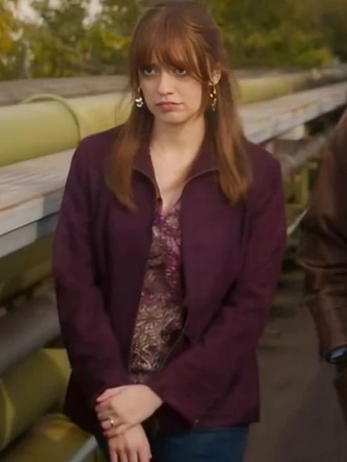 Aimee Lou Wood Purple Jacket