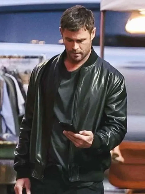 Chris Hemsworth Crime 101 Bomber Jacket
