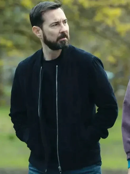 Fear 2025 Martyn Black Bomber Jacket