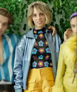 Do Revenge Eleanor Blue Bomber Jacket