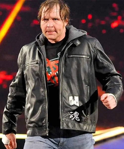 WWE Dean Ambrose Hooded Black Jacket