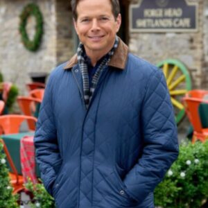 Scott Wolf A Merry Scottish Christmas Blue Puffer Jacket