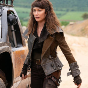 Olga Kurylenko Suede Leather Jacket