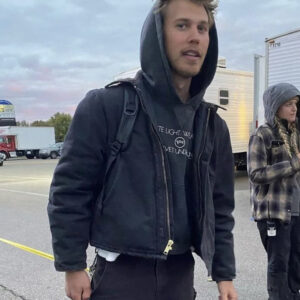 Austin Butler Black Cotton Jacket