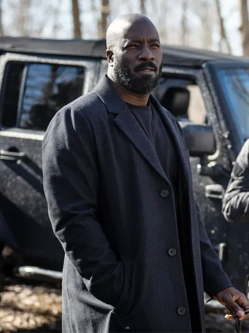 Mike Colter Alarum 2025 Trench Coat