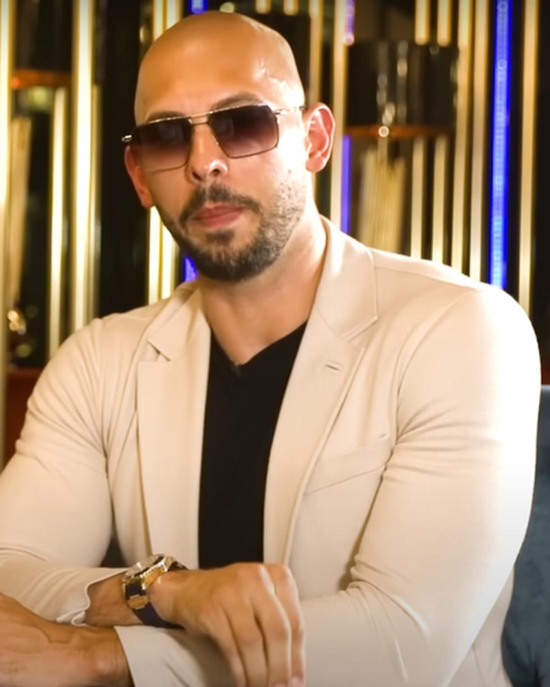 Andrew Tate Inspired Beige Cotton Blazer for Men | Premium Tailored Casual Jacket