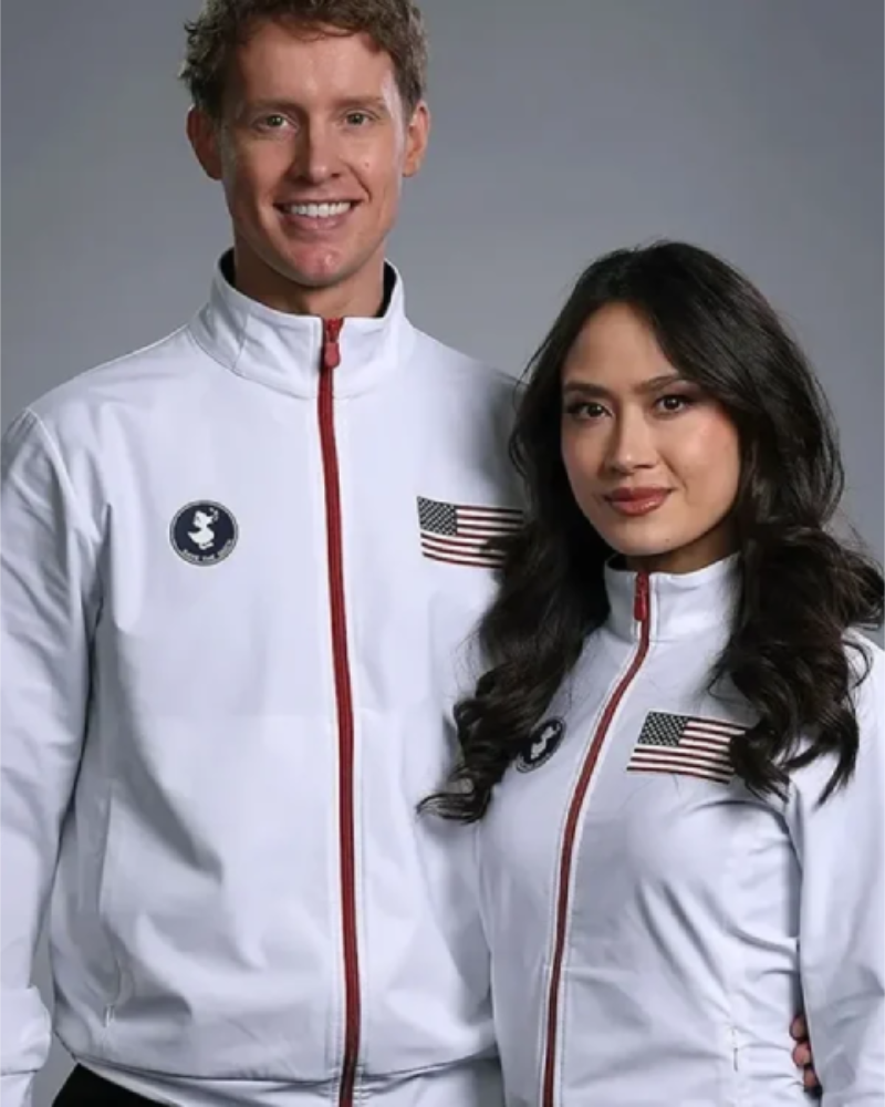 Save The Duck Winter Olympics 2026 Team USA White Jacket