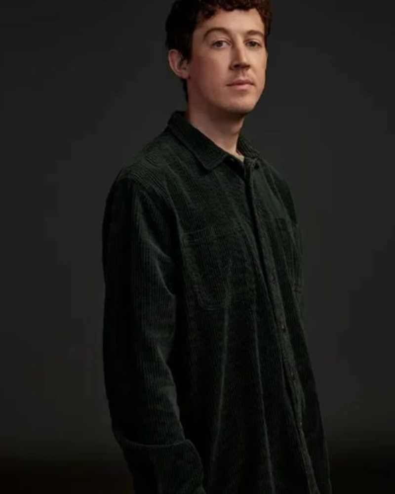 3 Body Problem Will Downing Green Corduroy Jacket | Alex Sharp Inspired Shirt Jacket