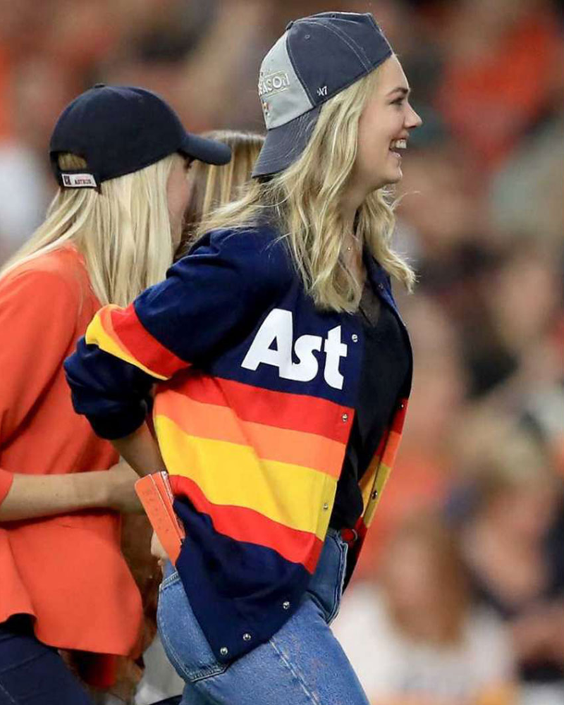 Houston Astros Blue Sweater Jacket | Retro Knitted Varsity Jacket