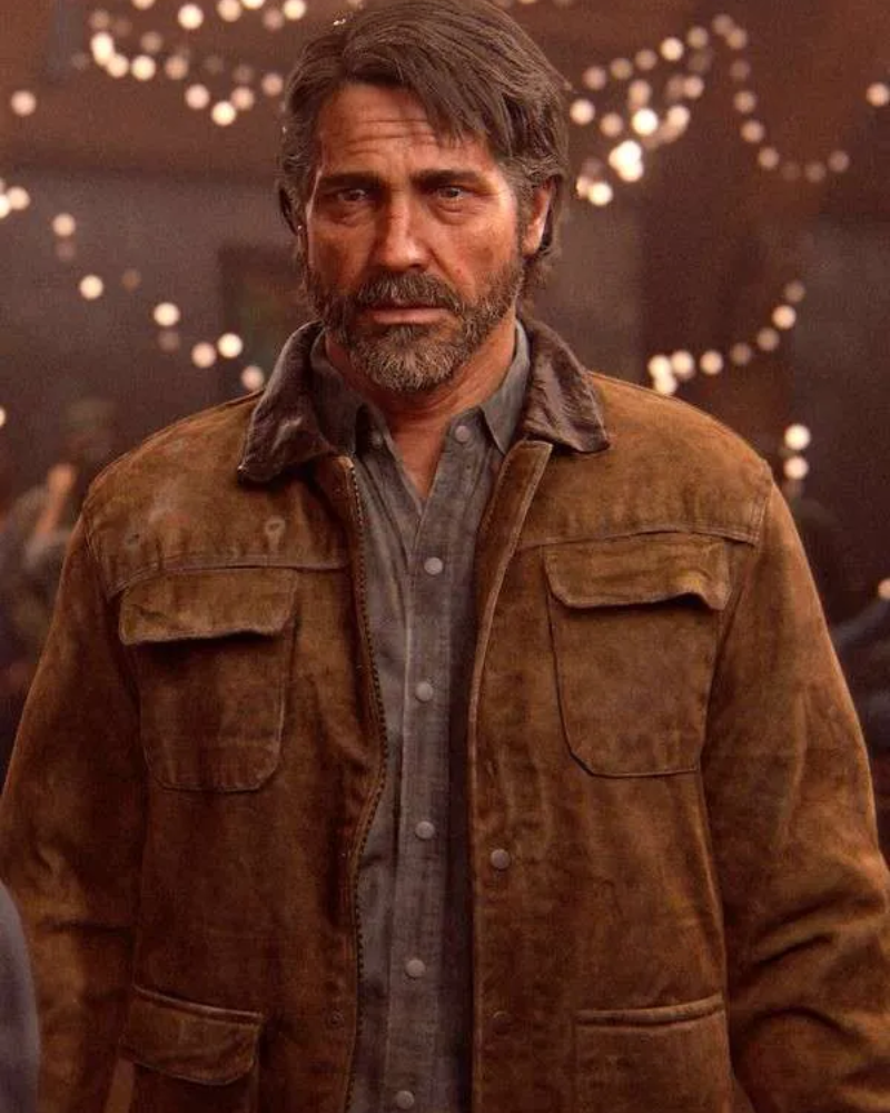 Pedro Pascal Inspired Jacket | The Last of Us Joel Miller Brown Suede Leather Jacket |