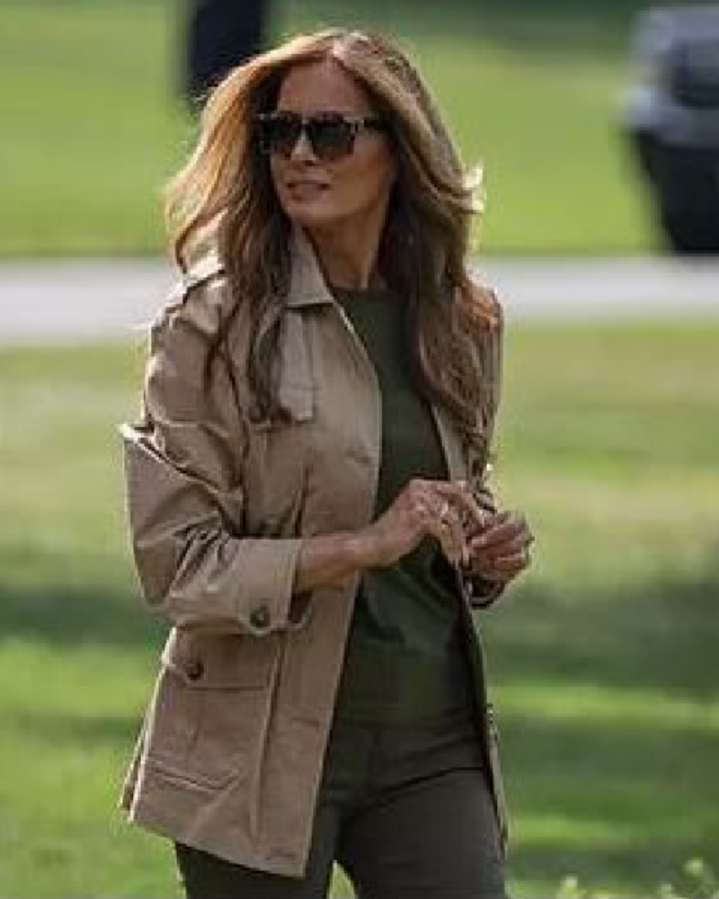 Melania Trump Texas Beige Cotton Jacket